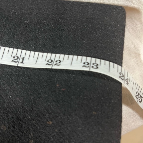 [L]Zara Double Breasted Military Style Wool Blend Pea Coat Blazer in Black - Picture 13 of 14